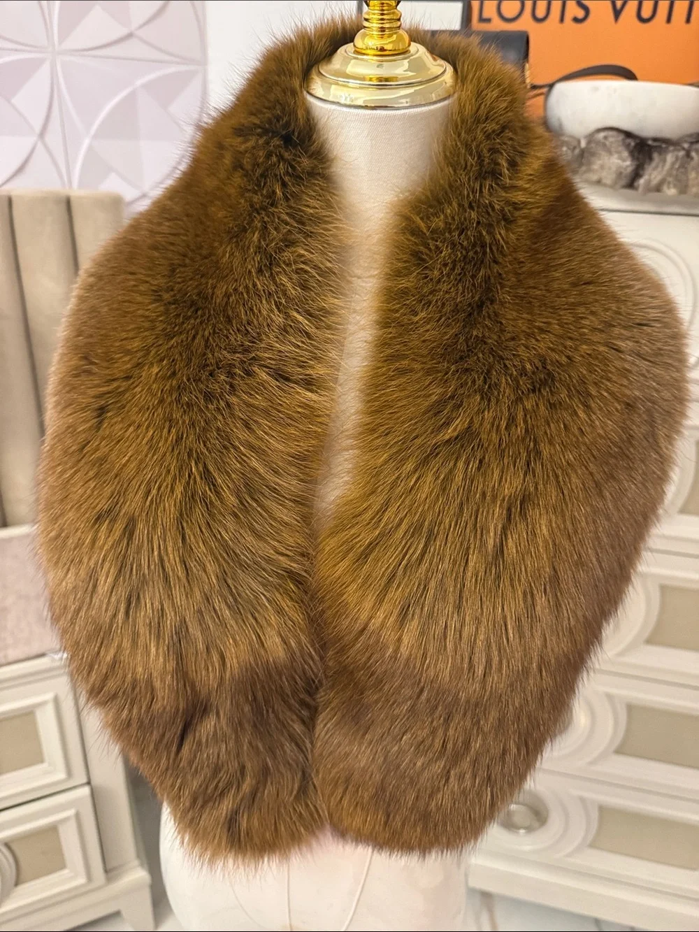 Real Fox fur collar